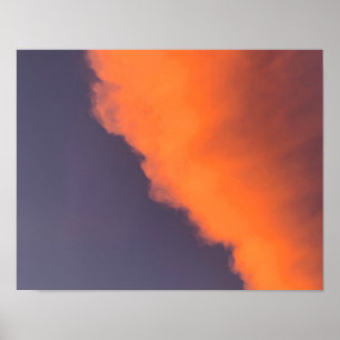 Droge, magische wolken in droomachtige, magische k poster