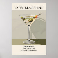 droge martini-cocktail