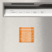 Droge meetequivalenten Oranje magneet (Insitu (Vaatwasser))