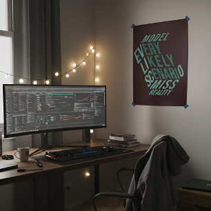 Droge Motivatie Gemodelleerde Realiteit Diep W Perfect Poster