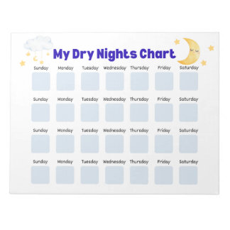 Droge Nachten Sticker Chart: Bedplassen Tracker, P Notitieblok