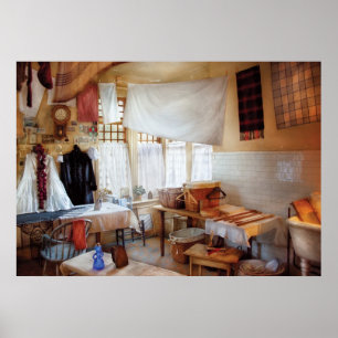 Droge reiniger - de wasruimte poster