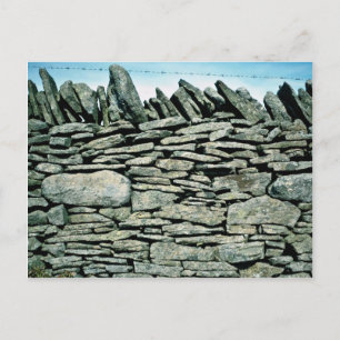 Droge steenwand briefkaart
