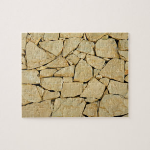Droge steenwand legpuzzel