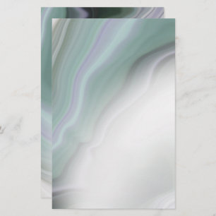 Droge Stusty Sage Agate Blank Stationery