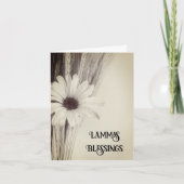 Droge Tarwekorrels en Madeliefjes Lammas Dag Zegen Kaart (Voorkant)