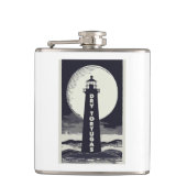 Droge Tortugas Florida vuurtoren maan Heupfles (Voorkant)