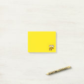 Drogen van Baby Geel FaceFancy Geel Post-it® Notes (Op bureau)