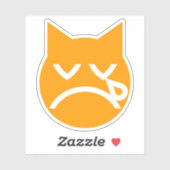 Drogen van Emoji Cat Sticker (Vel)