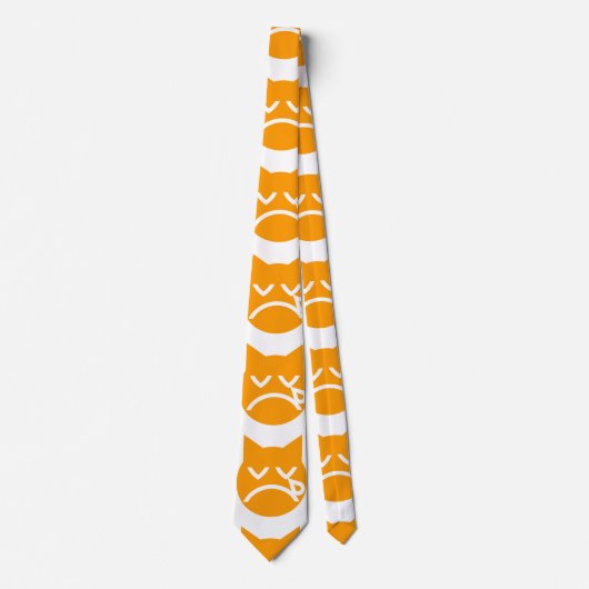 Drogen van Emoji Cat Stropdas (Voorkant)