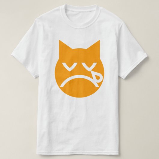 Drogen van Emoji Cat T-shirt (Design voorkant)