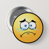 Drogen van Emoji Large Ronde Button 7,6 Cm (Voorkant /achterkant)