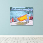 Drogen van Sari Pushkar Canvas Afdruk (Insitu (Houten vloer))