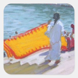 Drogen van Sari Pushkar Vierkante Sticker