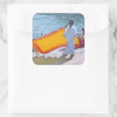 Drogen van Sari Pushkar Vierkante Sticker (Tas)