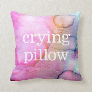 Drogen van waterverven ~ kussen