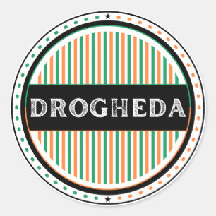 Drogheda City Pride Embleem – Ierse Identiteit Ronde Sticker