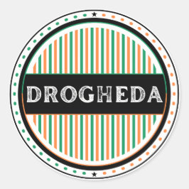 Drogheda City Pride Emblem – Irish Identity Ronde Sticker