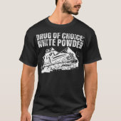 Drogue de T-shirt blanc bien choisi de Snowmobile (Devant)