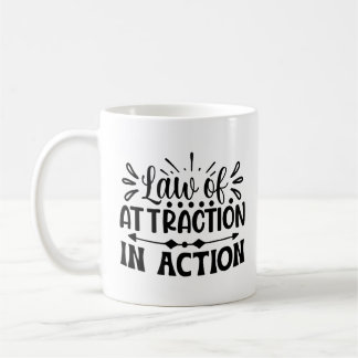 Droit d'attraction Mug de café personnalisé