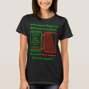 Droit de défendre (sombre) T-shirt