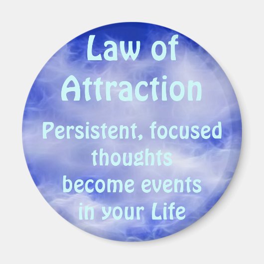 DROIT DE L'ATTRACTION Aimant de pensée positive (Devant)