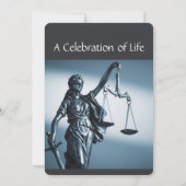 Droit des avocats Invitations du service Memorial (Dos)