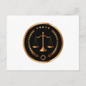 Droit - Échelles de justice - Carte postale - SRF (Devant)