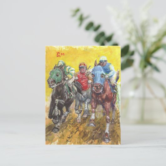 DROITE ! carte postale (Debout devant)