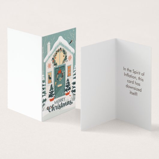 Drôle 2023 Mini carte de Noël, Gag Gift Joke (Intérieur et extérieur)