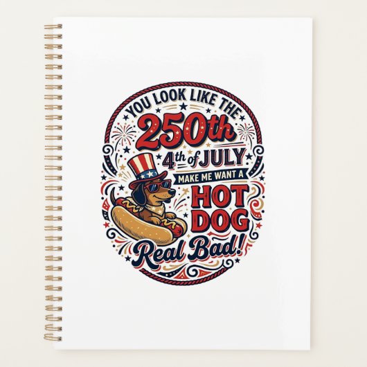 Drôle 250e 4 juillet Hot Dog Dachshund (Devant)