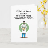 Drôle 48e anniversaire Carte de voeux (Fleur jaune)