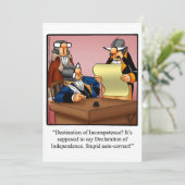 Drôle 4 juillet Invitations de fête (Debout devant)