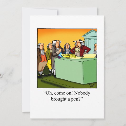 Drôle 4 juillet Invitations de fête (Devant)