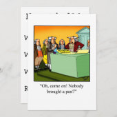 Drôle 4 juillet Invitations de fête (Devant / Derrière)