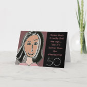 drôle 50e anniversaire de carte (Devant)