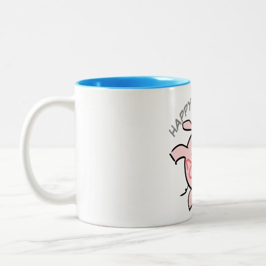 Drôle 5 Dessin Illustration Cochon Année 2019 Mug (Gauche)