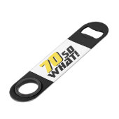 Drôle 70 alors que Citer 70e Anniversaire (Devant angulaire)