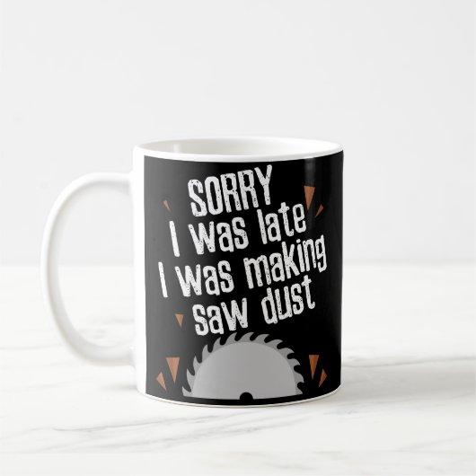 Drôle a vu la tasse de café de charpentier de (Gauche)
