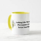 Drôle Abeille De Reine Et Drones Buzz De Café Mug  (Devant gauche)