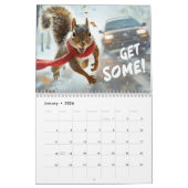Drôle Action Squirrel Calendrier 2025 "Obtenez-en" (Jan 2026)
