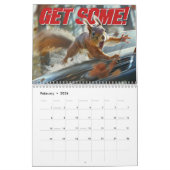 Drôle Action Squirrel Calendrier 2025 "Obtenez-en" (Feb 2026)