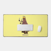 Drôle affamé pulette affamée dessin animé (Clavier et souris)