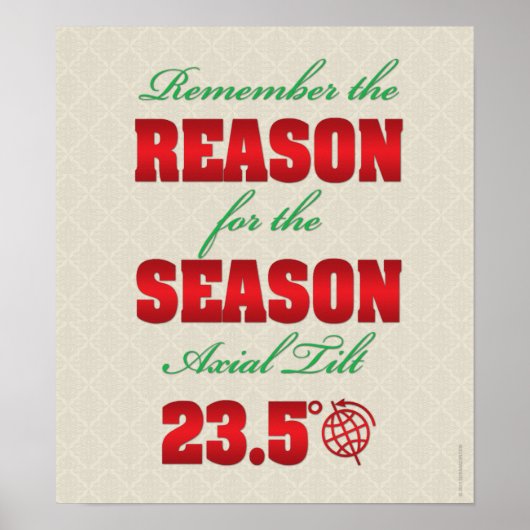 Drôle affiche de la solstice d'hiver (Devant)