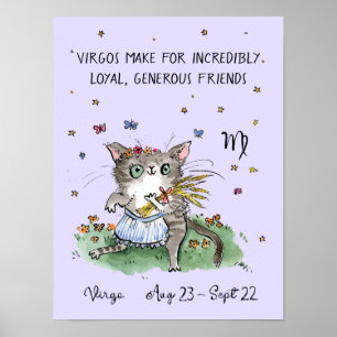 Drôle affiche de la Vierge Zodiac affiche de l'éto