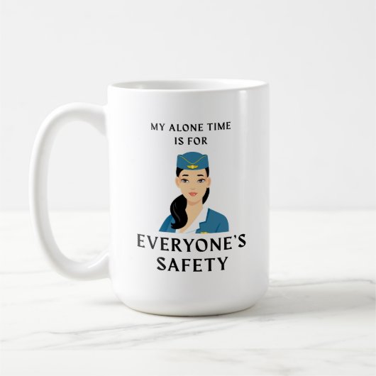 Drôle agent de bord café Mug (Gauche)