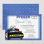 Drôle agent de police de retraite Invitation (Devant / Derrière)