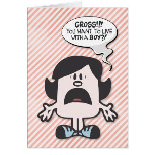 Drôle "agrégez ! Garçons !" Carte de fiançailles