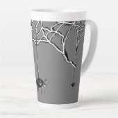 Drôle Aiders Cartoon Cust. Mug latte grise (Angle droit)