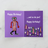 Drôle Aliments Bacon & Oeuf Carte d'anniversaire C (Intérieur)